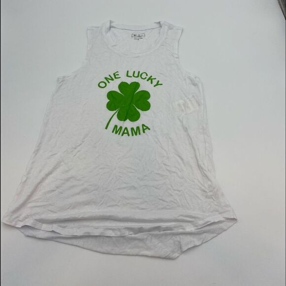 One Lucky Mama Tank top Medium - Picture 1 of 3